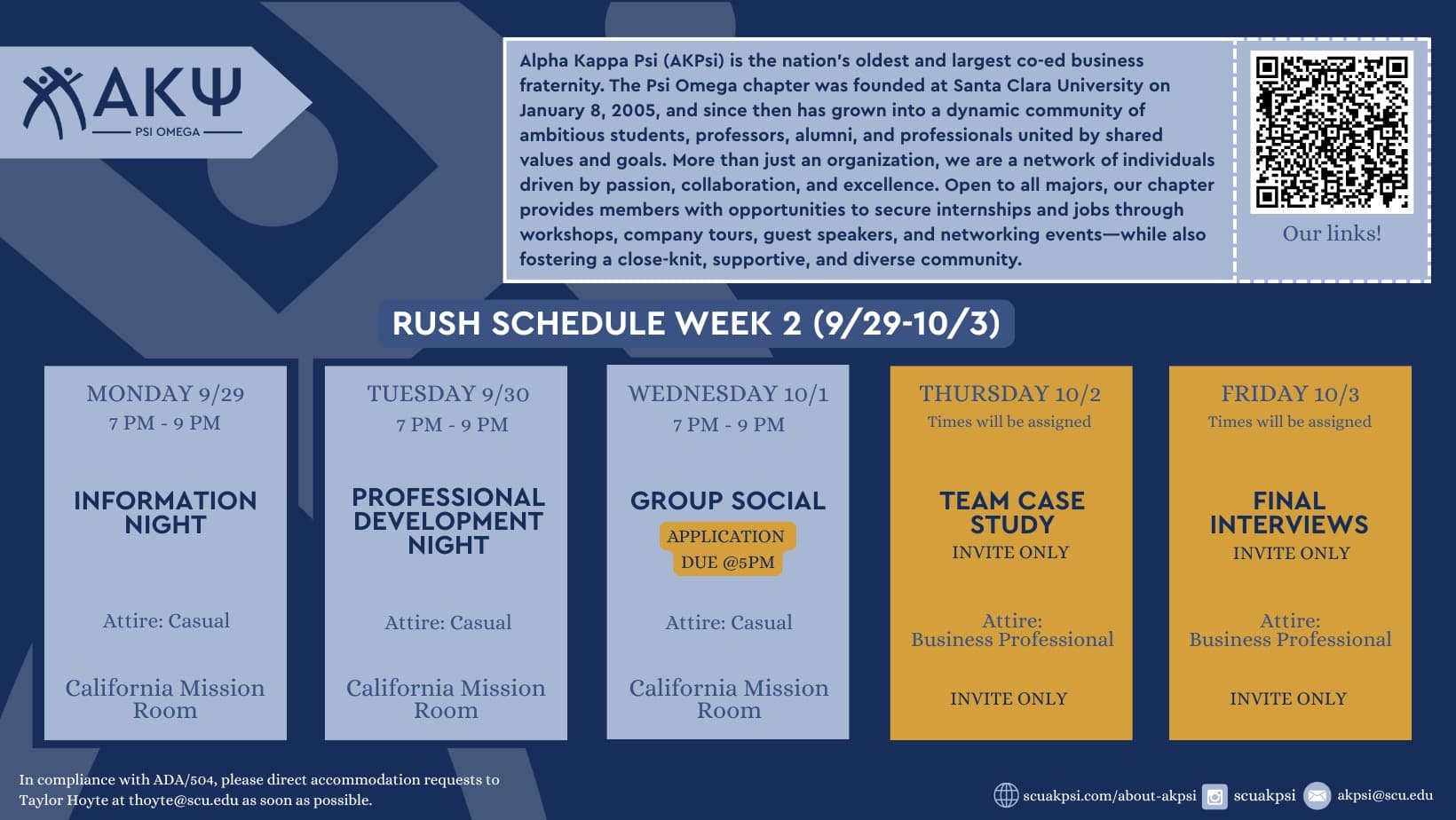 Fall Rush 2025 Flyer